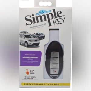 Car Keys Express Simple Key Smart 4 Button Remote for Nissan